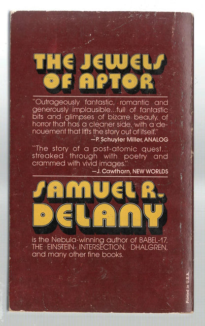 The Jewels of Aptor Adventure fantasy Post Apocalyptic science fiction Science Fiction Fantasy used Vintage