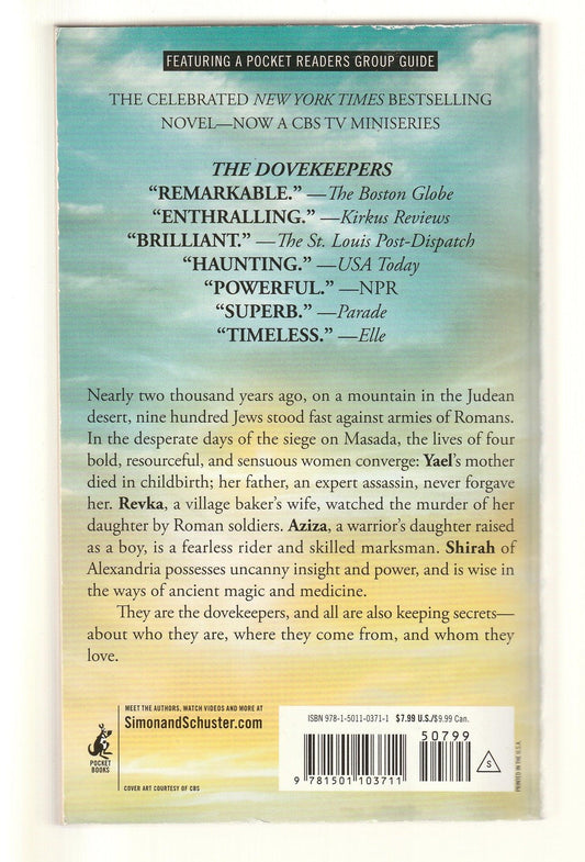 The Dovekeepers historical Historical Drama historical fiction Jewish jewish fiction Literature paperback used Books