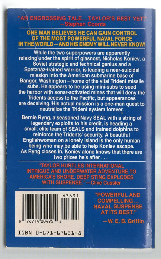 Deep Sting Action Military Fiction Military History used Books