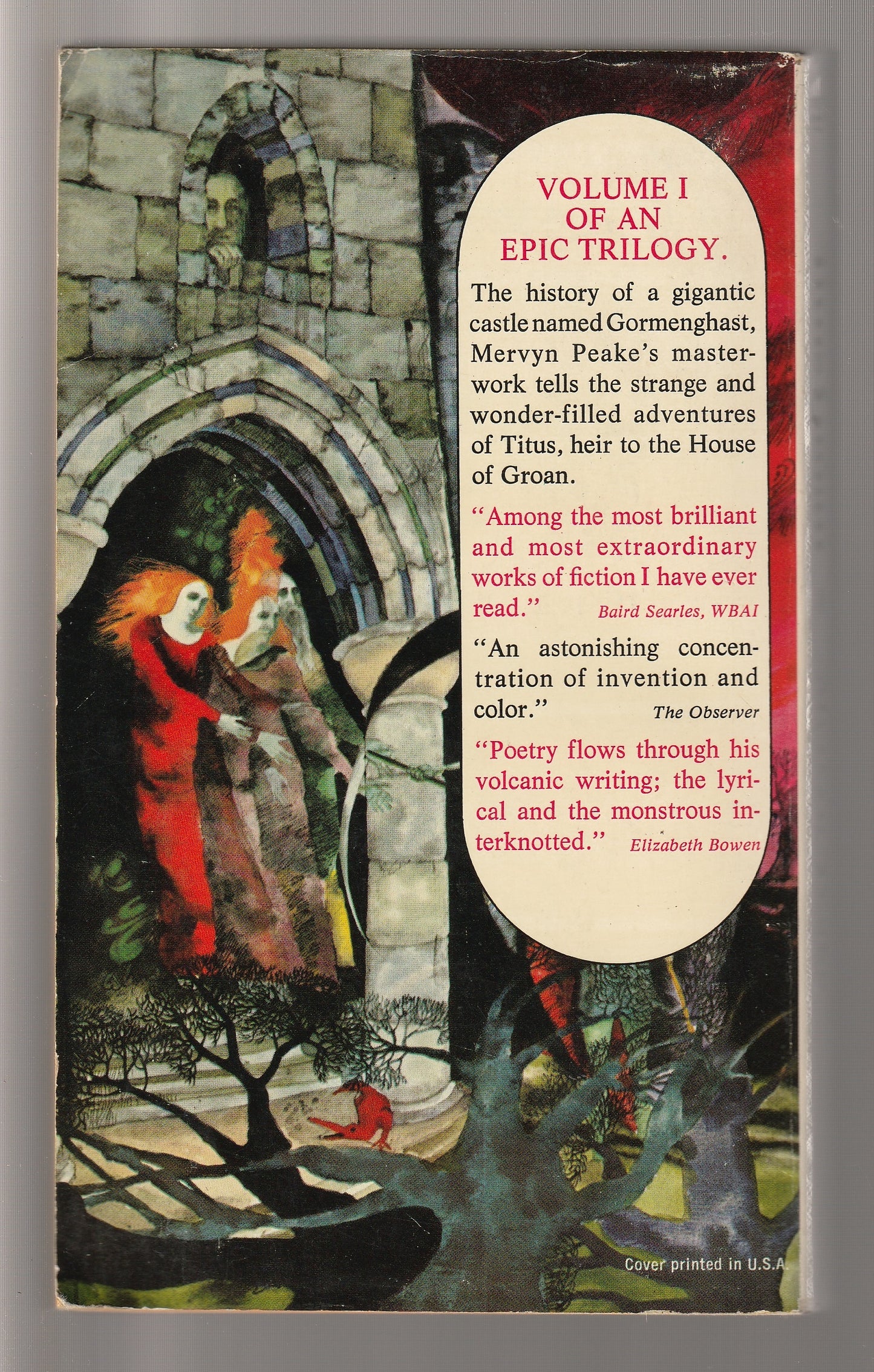 The Gormenghast Trilogy dark fantasy Epic Fantasy fantasy Gothic gothic-horror horror paperback paranormal fantasy Science Fiction Fantasy supernatural fantasy used Vintage vintage fantasy vintage horror vintage paperback Books
