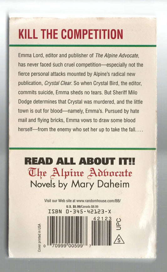 The Alpine Legacy Cozy Mystery murder mystery mystery used Books