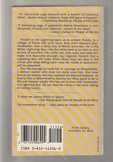 People Of The Lightning historical Historical Drama historical epic historical fiction Native American native american fiction paperback Prehistoric prehistoric fiction used Books