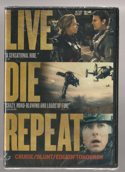Edge of Tomorrow Action Action Thriller dvd Military Fiction Military Science Fiction Movies science fiction used Movie