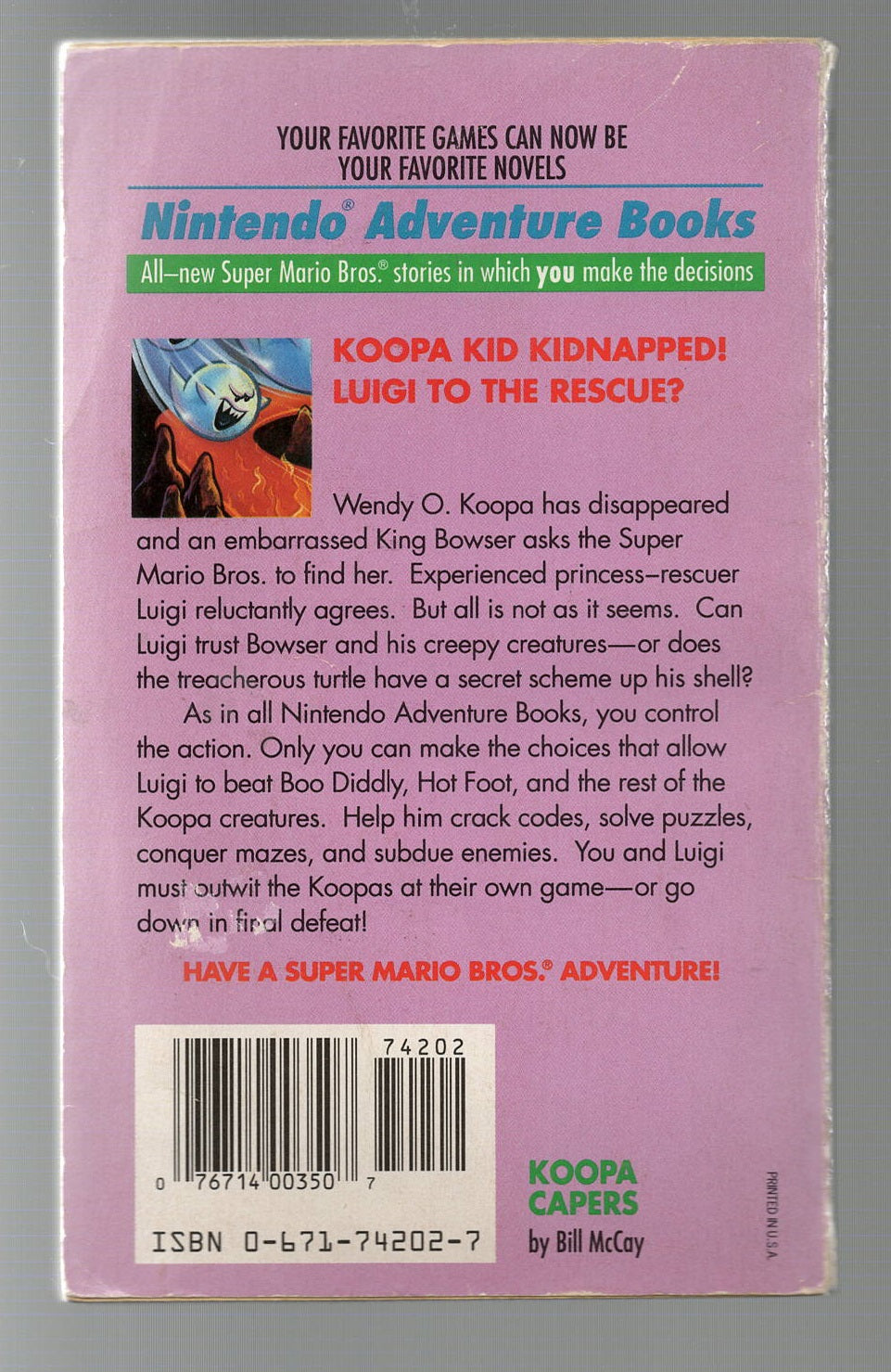 Koopa Capers - Nintendo Super Mario Adventure Books