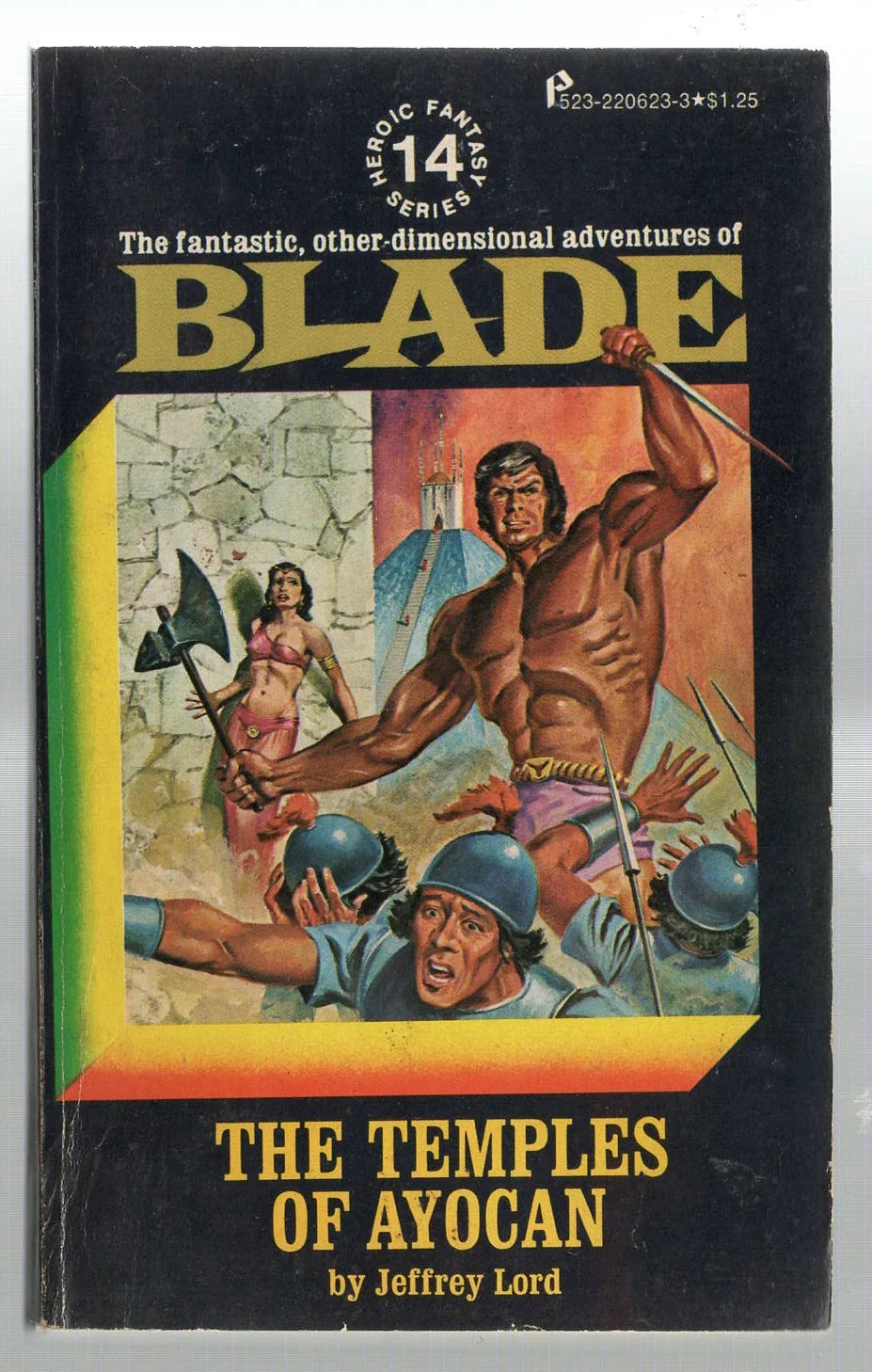 The Temples of Ayocan Adventure fantasy Pulp Fiction used Vintage Books