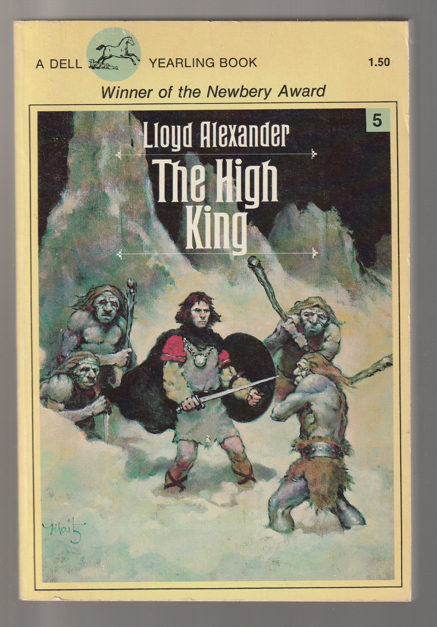 The Chronicles Of Prydain books 1 through 5 Adventure Children children's classic children's literature Epic Fantasy fantasy High Fantasy kids middle grade paperback Science Fiction Fantasy used Vintage vintage fantasy vintage paperback Young Adult Books