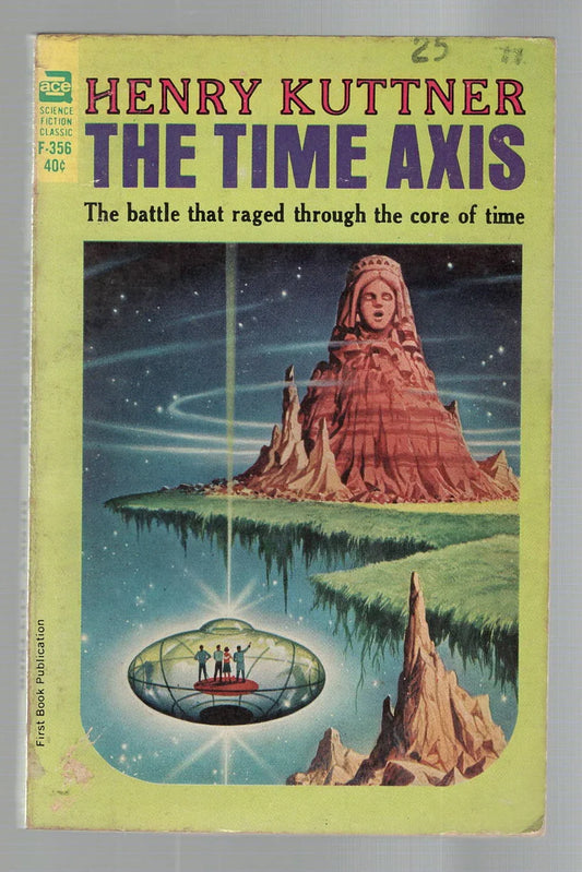 The Time Axis Action Adventure Artificial Intelligence Classic Science Fiction paperback Pulp Fiction Pulp Novel Sci-Fi Sci-Fi Mystery science fiction Science Fiction Fantasy Speculative Fiction Time Travel used Vintage Books