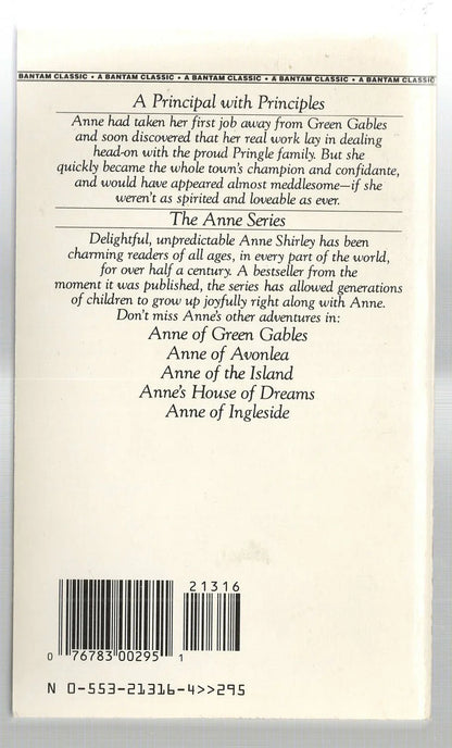 Anne of Windy Poplars Classic historical fiction Romance used Young Adult Books