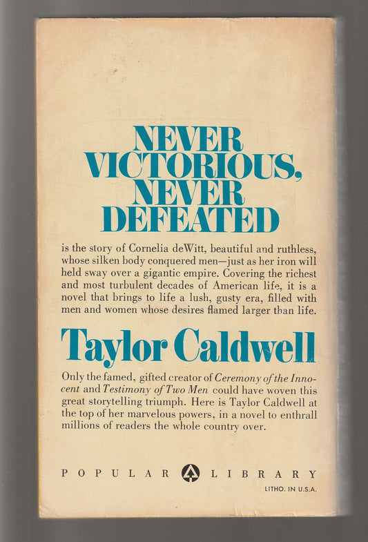 Never Victorious, Never Defeated historical Historical Drama historical fiction Historical Romance paperback used Vintage vintage paperback Books