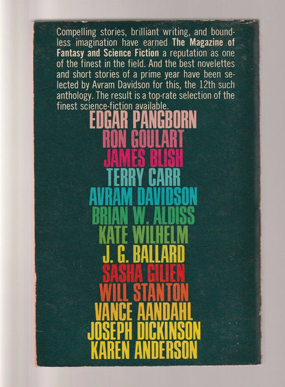 The Best From Fantasy And Science Fiction anthology Classic Science Fiction Collections paperback Sci-Fi Sci-Fi Mystery science fiction Science Fiction Fantasy Short Stories Short Story Collection used Vintage Books
