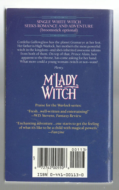 M'Lady Witch Epic Fantasy horror magic Romance science fiction used Books