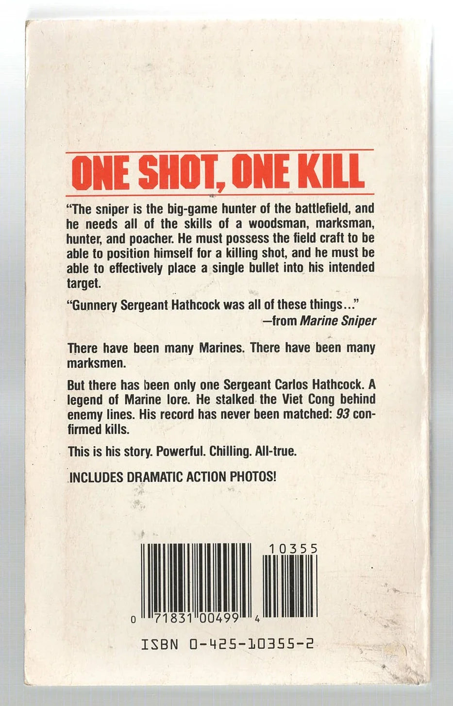 Marine Sniper: 93 Confirmed Kills American History Memoir Military Military History Military Non-Fiction Nonfiction War Books