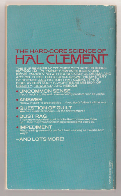 The Best of Hal Clement anthology science fiction Short Stories Short Story Collection used Vintage Books