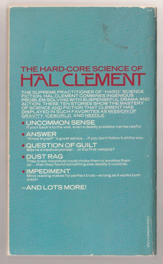 The Best of Hal Clement anthology science fiction Short Stories Short Story Collection used Vintage Books