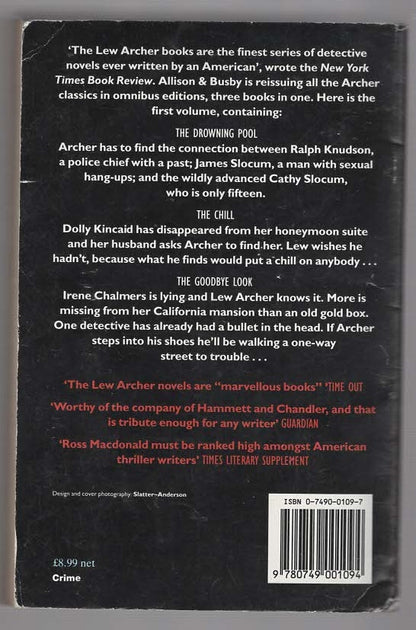 The Lew Archer Omnibus Volume 1 Action crime Crime Fiction Crime Thriller Detective Detective Fiction Hard Boiled mystery Noir thriller Books