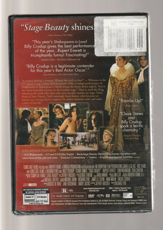 Stage Beauty Drama Romance used Movie