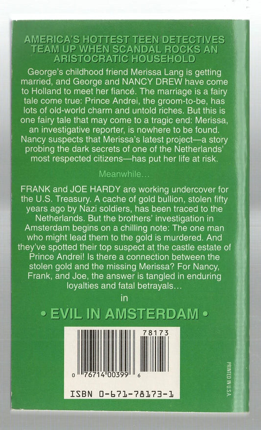 Evil in Amsterdam Action mystery used Young Adult Books