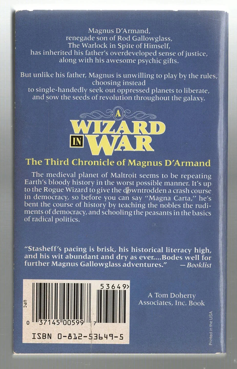 A Wizard in War Epic Fantasy fantasy High Fantasy magic Science Fiction Fantasy used Books
