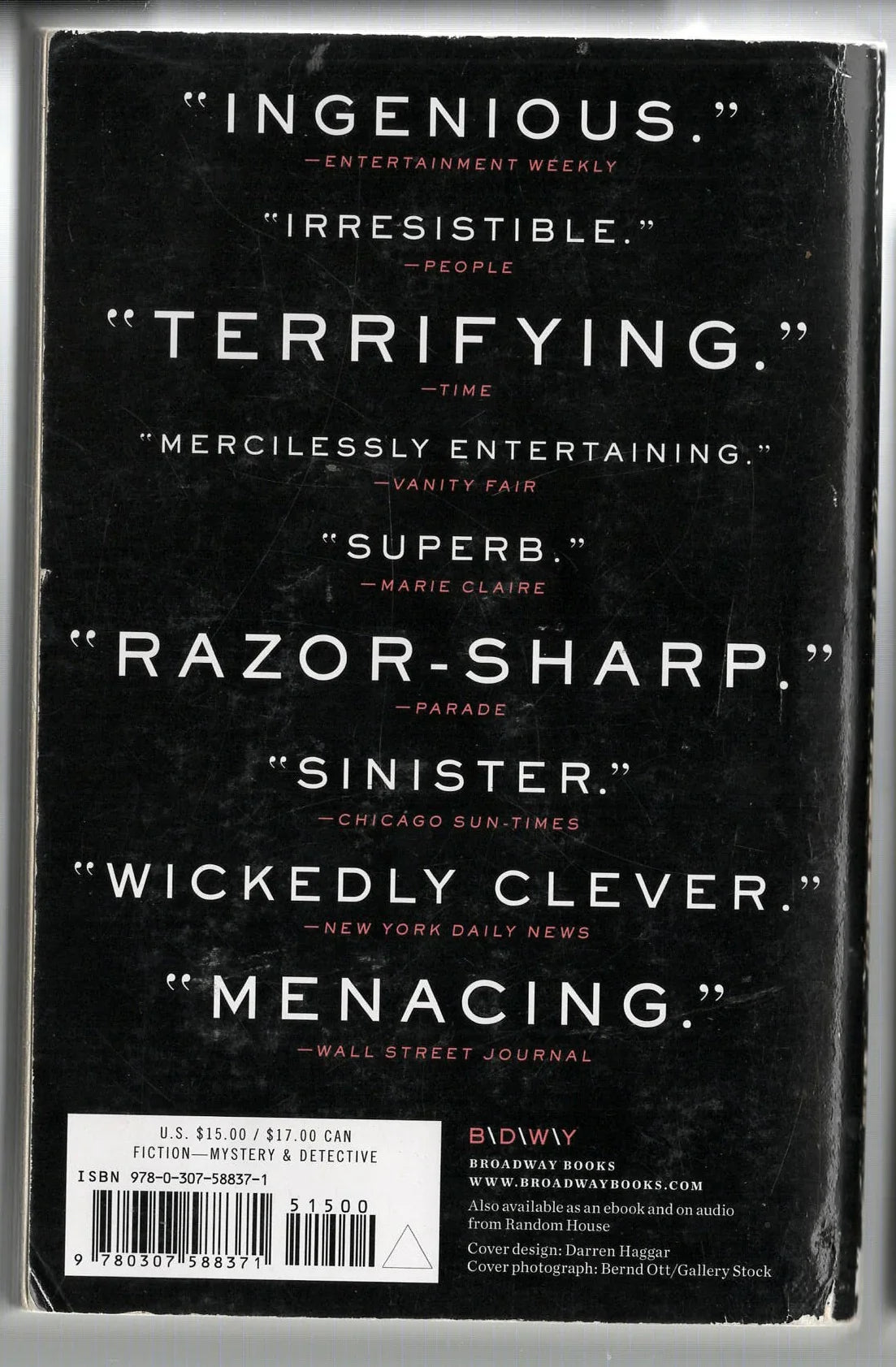 Gone Girl Contemporary crime Crime Thriller mystery mystery thriller Suspense used Books