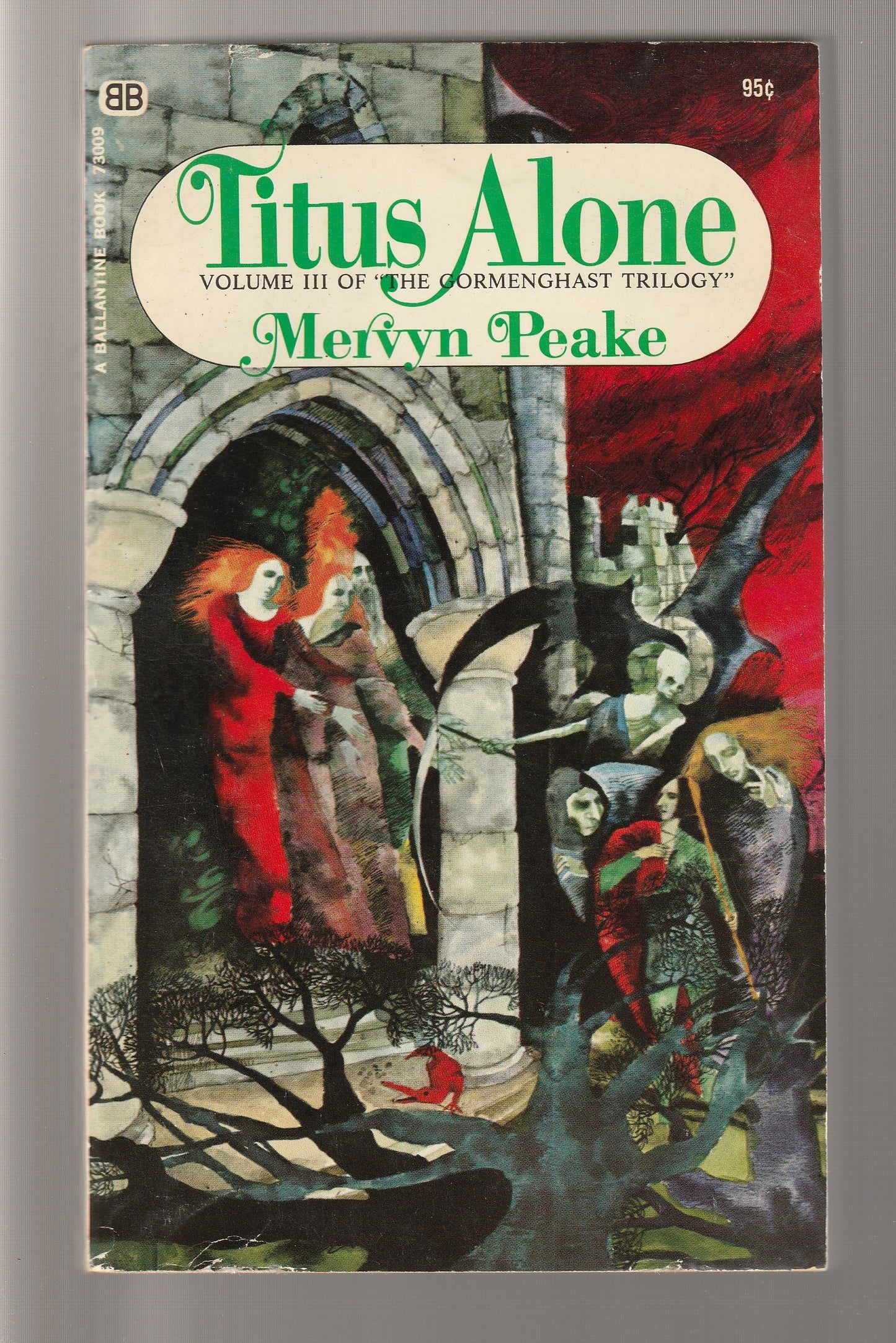 The Gormenghast Trilogy dark fantasy Epic Fantasy fantasy Gothic gothic-horror horror paperback paranormal fantasy Science Fiction Fantasy supernatural fantasy used Vintage vintage fantasy vintage horror vintage paperback Books