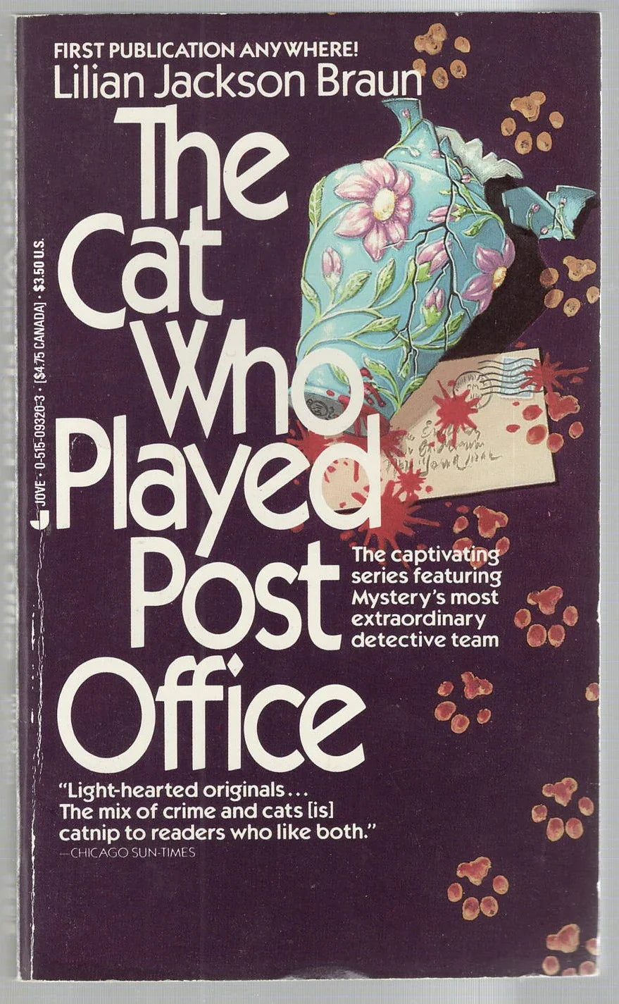 The Cat Who Played Post Office Cozy Mystery murder mystery mystery used Books