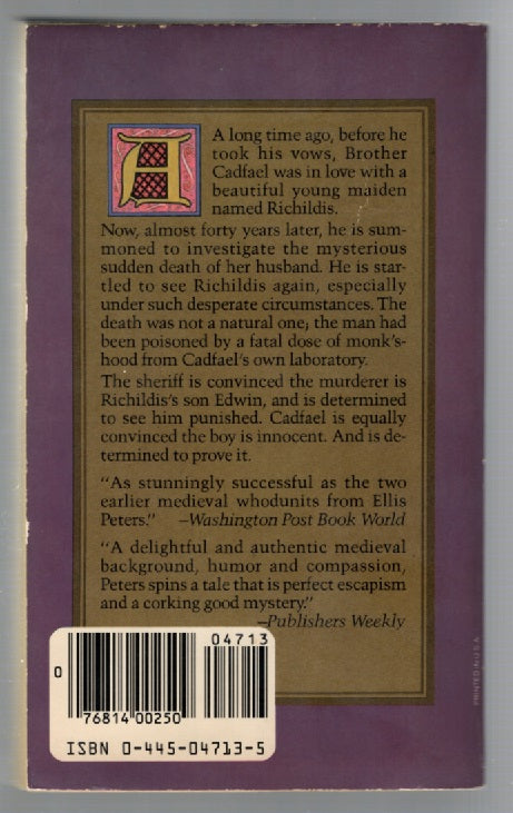 Monk's Hood crime Crime Fiction Crime Thriller Detective Fiction historical fiction mystery Books