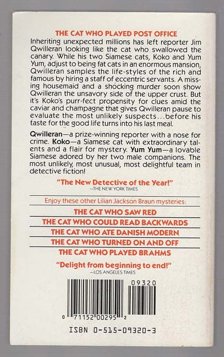 The Cat Who Played Post Office Adventure Cozy Mystery crime Crime Fiction Crime Thriller Detective Detective Fiction mystery Books