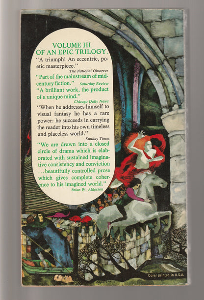The Gormenghast Trilogy dark fantasy Epic Fantasy fantasy Gothic gothic-horror horror paperback paranormal fantasy Science Fiction Fantasy supernatural fantasy used Vintage vintage fantasy vintage horror vintage paperback Books
