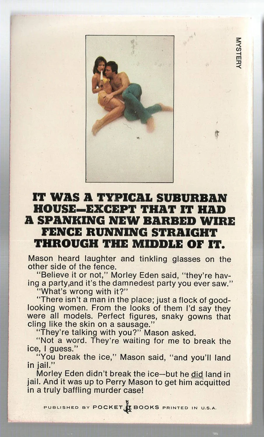 The Case of the Fenced-in Woman Crime Fiction Detective Fiction Legal Thriller mystery mystery thriller used Vintage Books