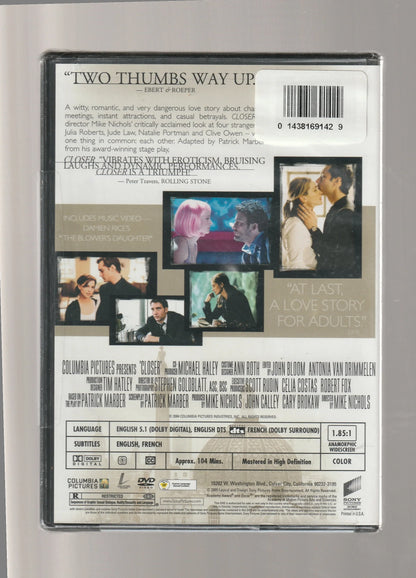Closer Drama Romance used Movie