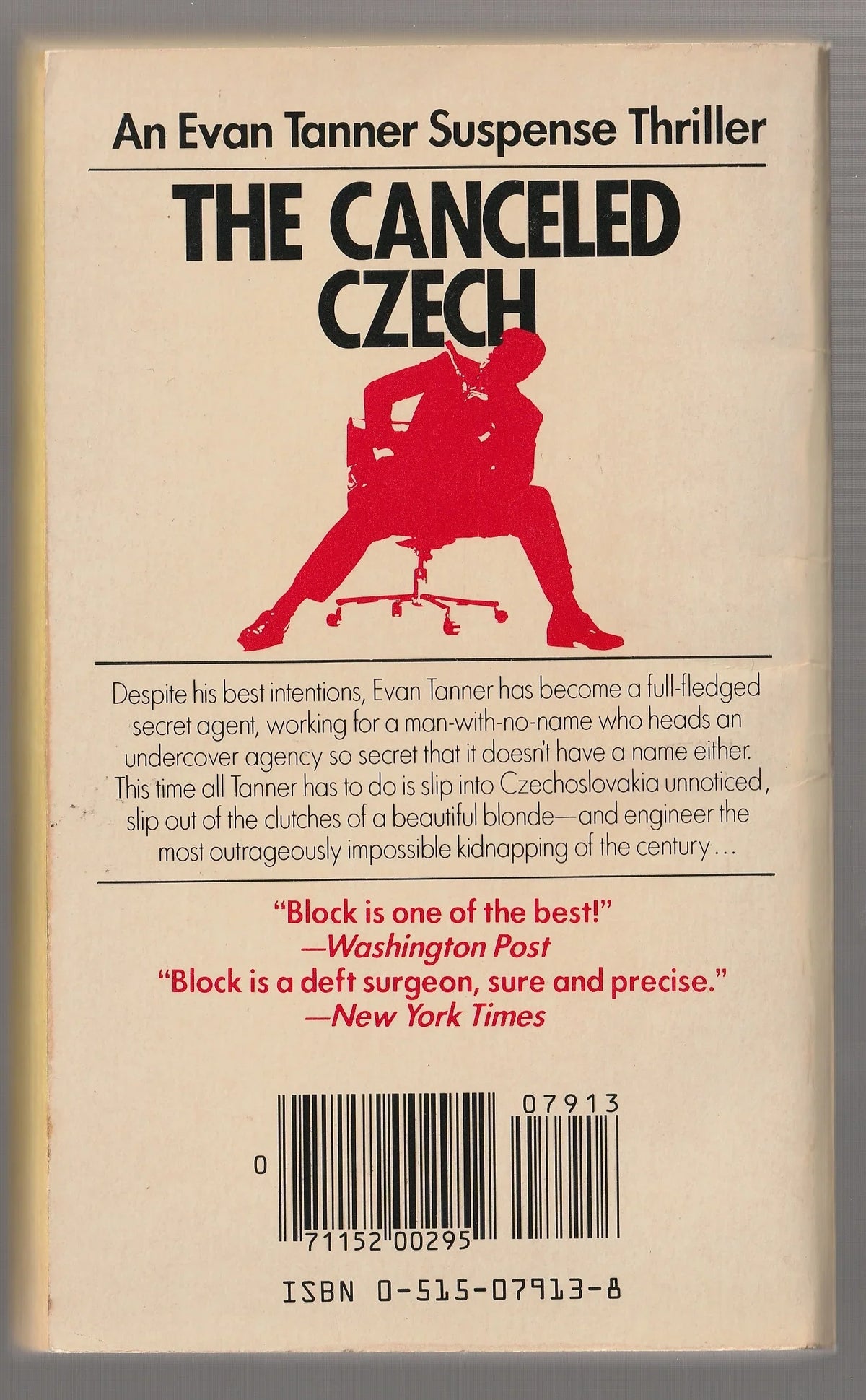 The Canceled Czech Adventure Crime Fiction Espionage Humor Spy Thriller thriller used Books
