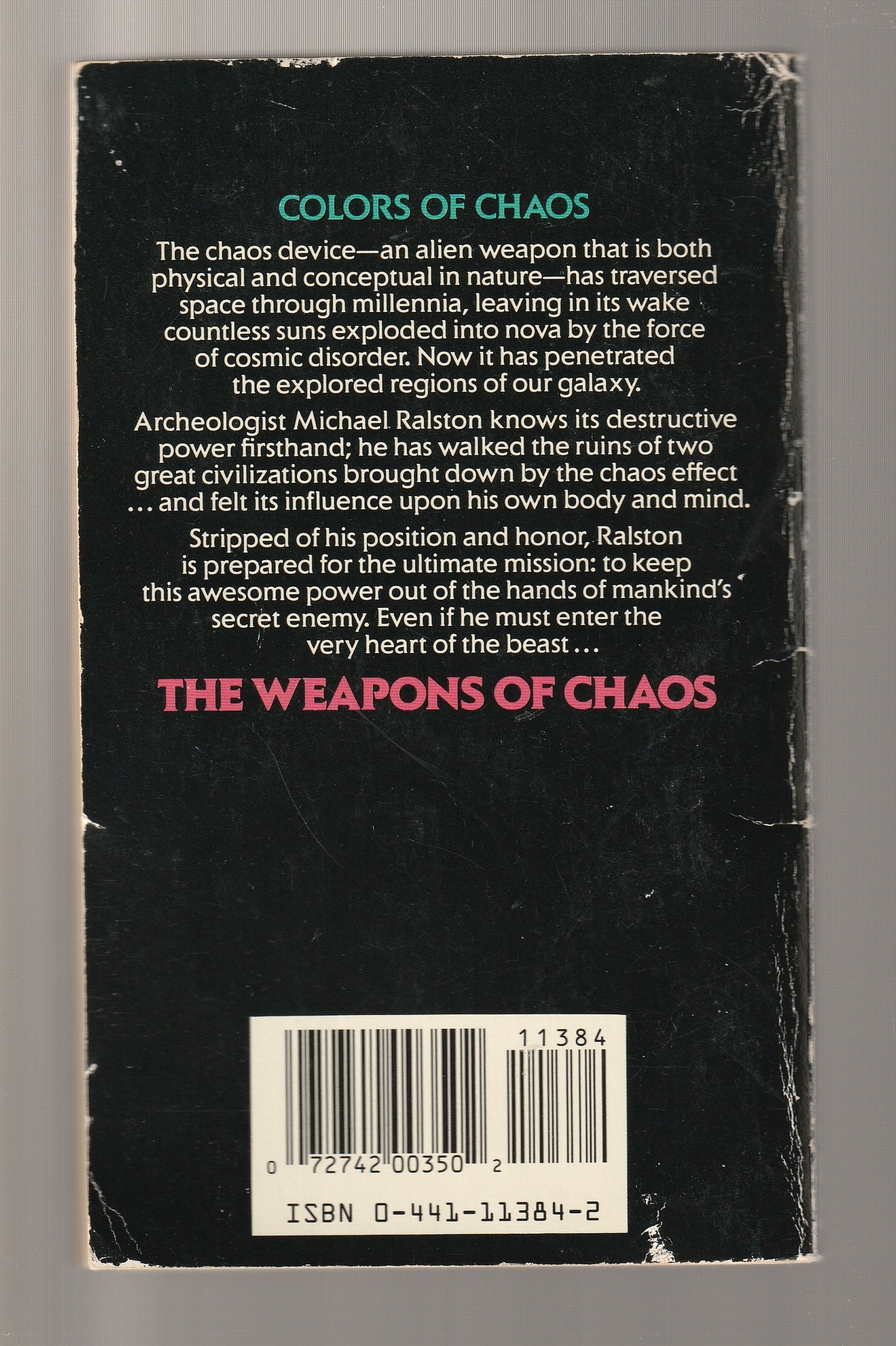 The Weapons Of Chaos Classic Science Fiction paperback Sci-Fi Sci-Fi Mystery science fiction Science Fiction Fantasy set space sci-fi Speculative Fiction used vintage science fiction Books