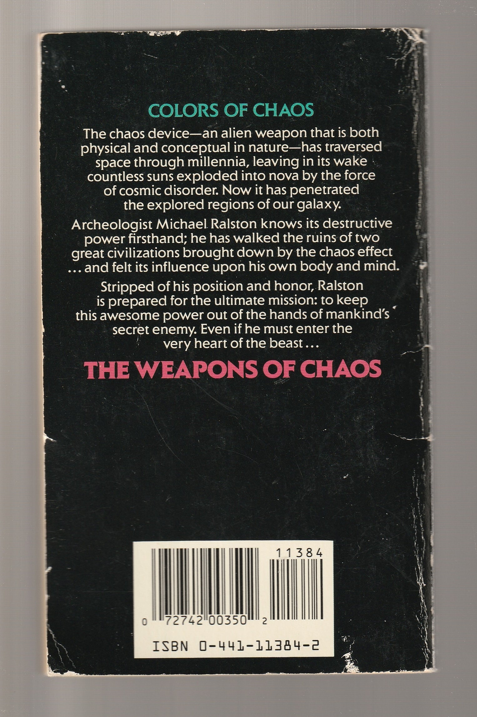 The Weapons Of Chaos Classic Science Fiction paperback Sci-Fi Sci-Fi Mystery science fiction Science Fiction Fantasy set space sci-fi Speculative Fiction used vintage science fiction Books
