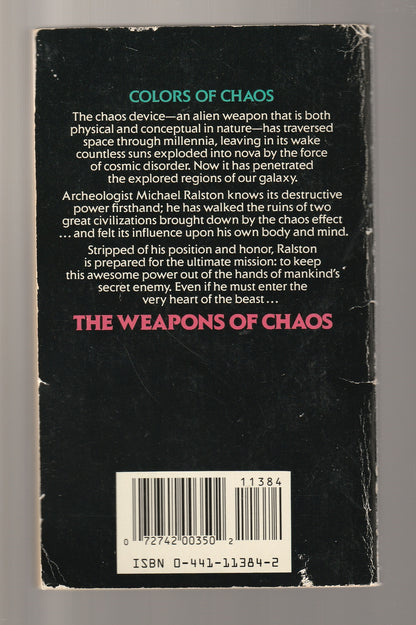 The Weapons Of Chaos Classic Science Fiction paperback Sci-Fi Sci-Fi Mystery science fiction Science Fiction Fantasy set space sci-fi Speculative Fiction used vintage science fiction Books