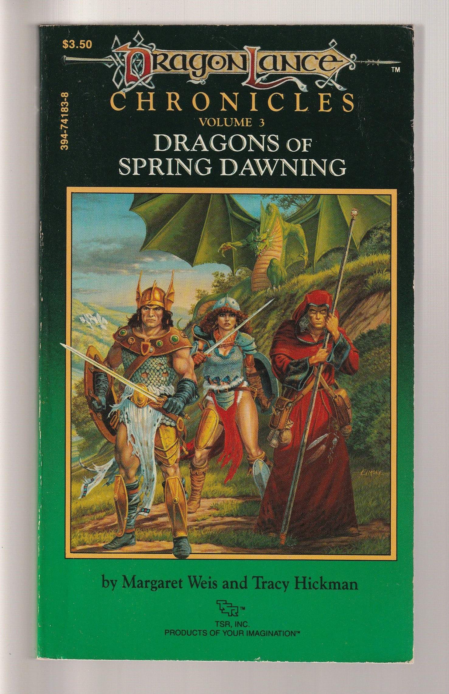 Dragon Lance Chronicles Trilogy Adventure Dragon Lance dragons Dungeons & Dragons Epic Fantasy fantasy High Fantasy pack paperback Science Fiction Fantasy series set used Vintage vintage fantasy vintage paperback Books