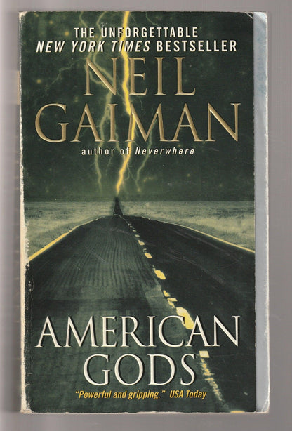 American Gods fantasy Mythology paperback science fiction Science Fiction Fantasy Urban Fantasy used Books