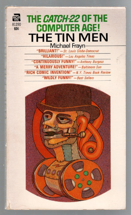 The Tin Men Classic Science Fiction Distopian Humor Literature science fiction Vintage Books