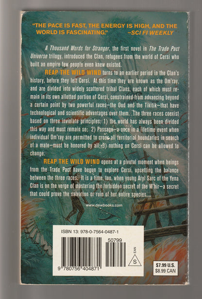 Reap The Wild Wind Alien Aliens paperback Sci-Fi science fiction Science Fiction Fantasy Space Opera space sci-fi Speculative Fiction used Books