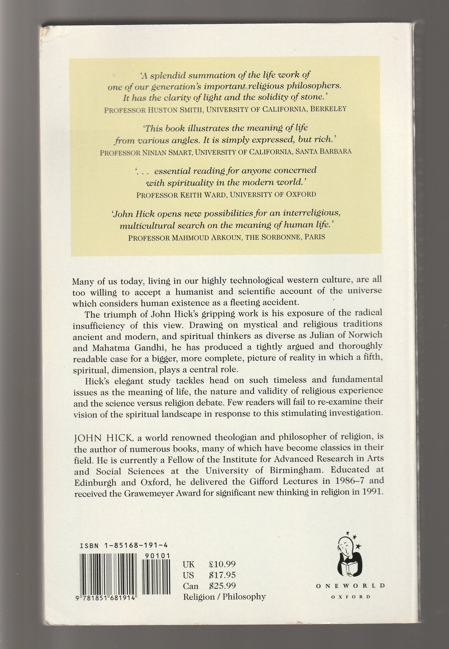 The Fifth Dimension Body Mind Spirit metaphysical metaphysics paperback Paranormal Philosophy Religion spiritual Spiritualism Spirituality theology used Books