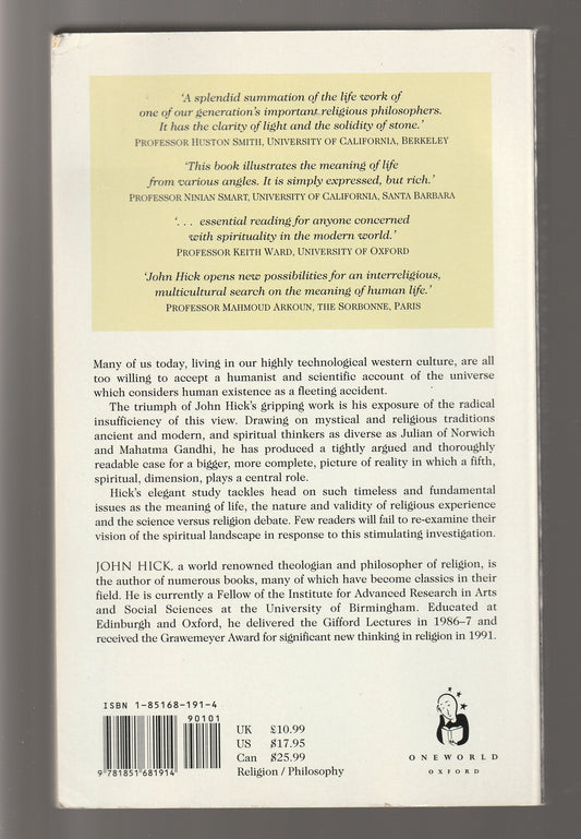 The Fifth Dimension Body Mind Spirit metaphysical metaphysics paperback Paranormal Philosophy Religion spiritual Spiritualism Spirituality theology used Books