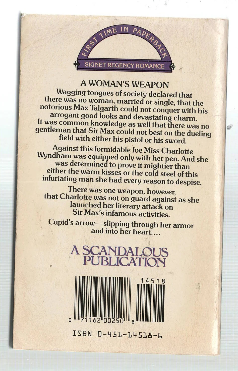 A Scandalous Publication historical fiction Regency Romance Romance used Books