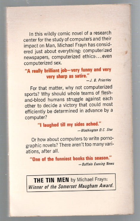 The Tin Men Classic Science Fiction Distopian Humor Literature science fiction Vintage Books