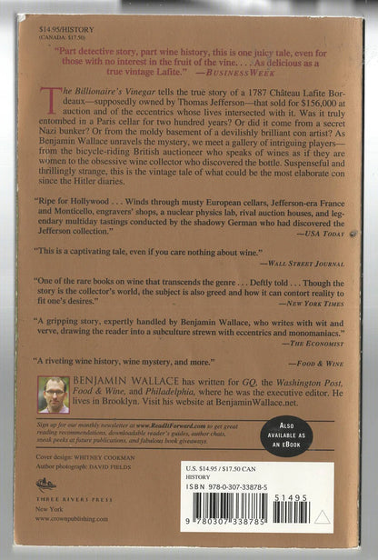 The Billionaire's Vinegar: The Mystery of the World's Most Expensive Bottle of Wine - Hasberts