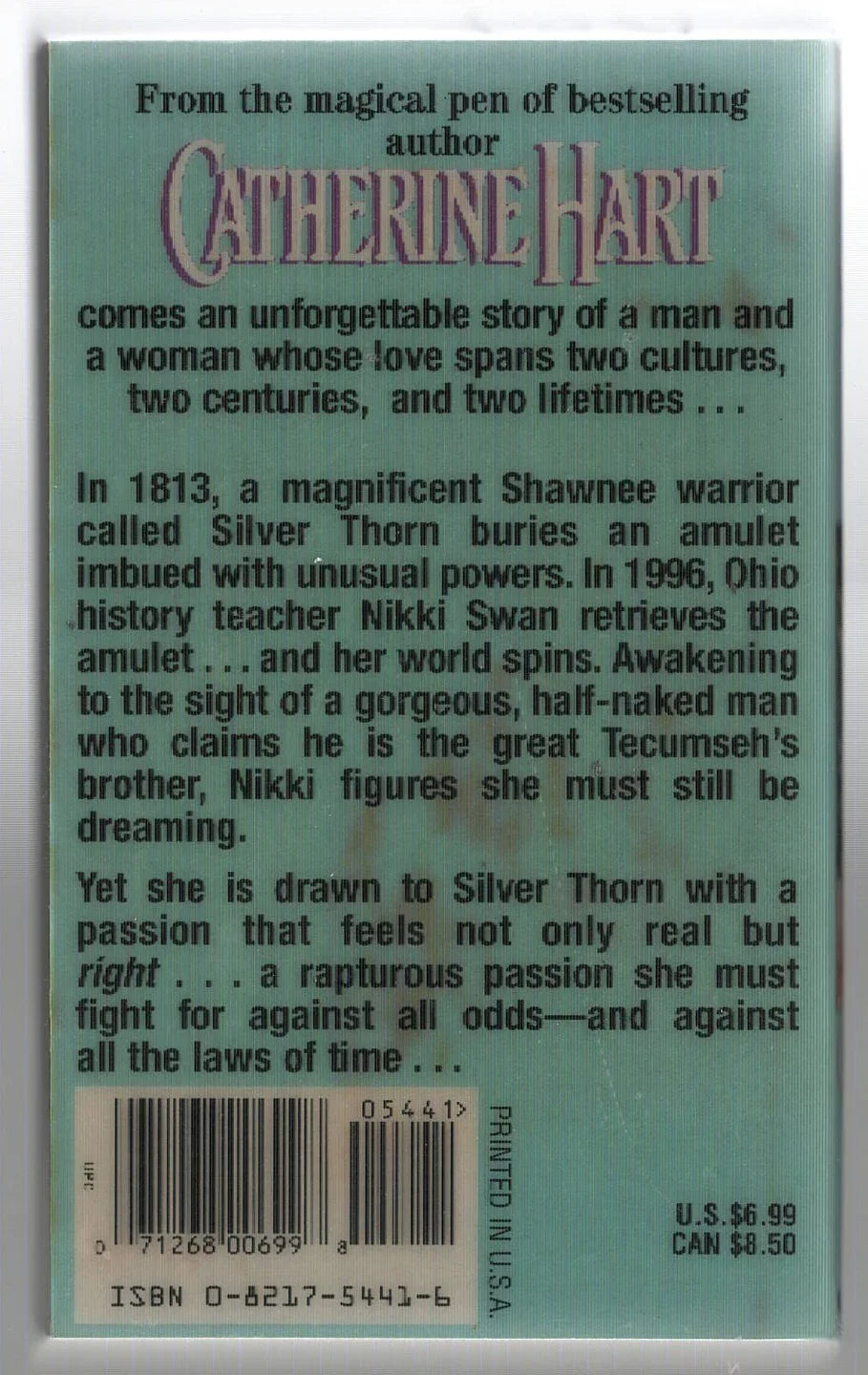 Charmed fantasy historical historical fiction Historical Romance Native American Time Travel used Westerns Books