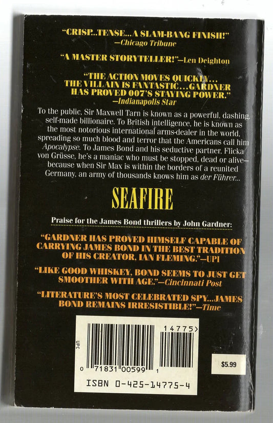 Seafire Adventure Espionage mystery thriller Spy Thriller Suspense thriller used Books