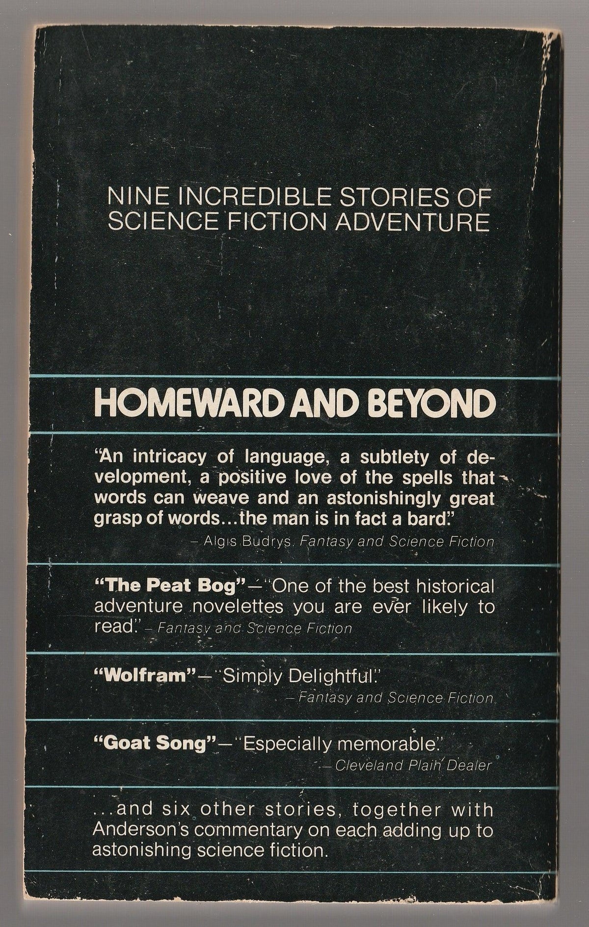 Homeward and Beyond anthology science fiction Short Stories Short Story Collection used Books