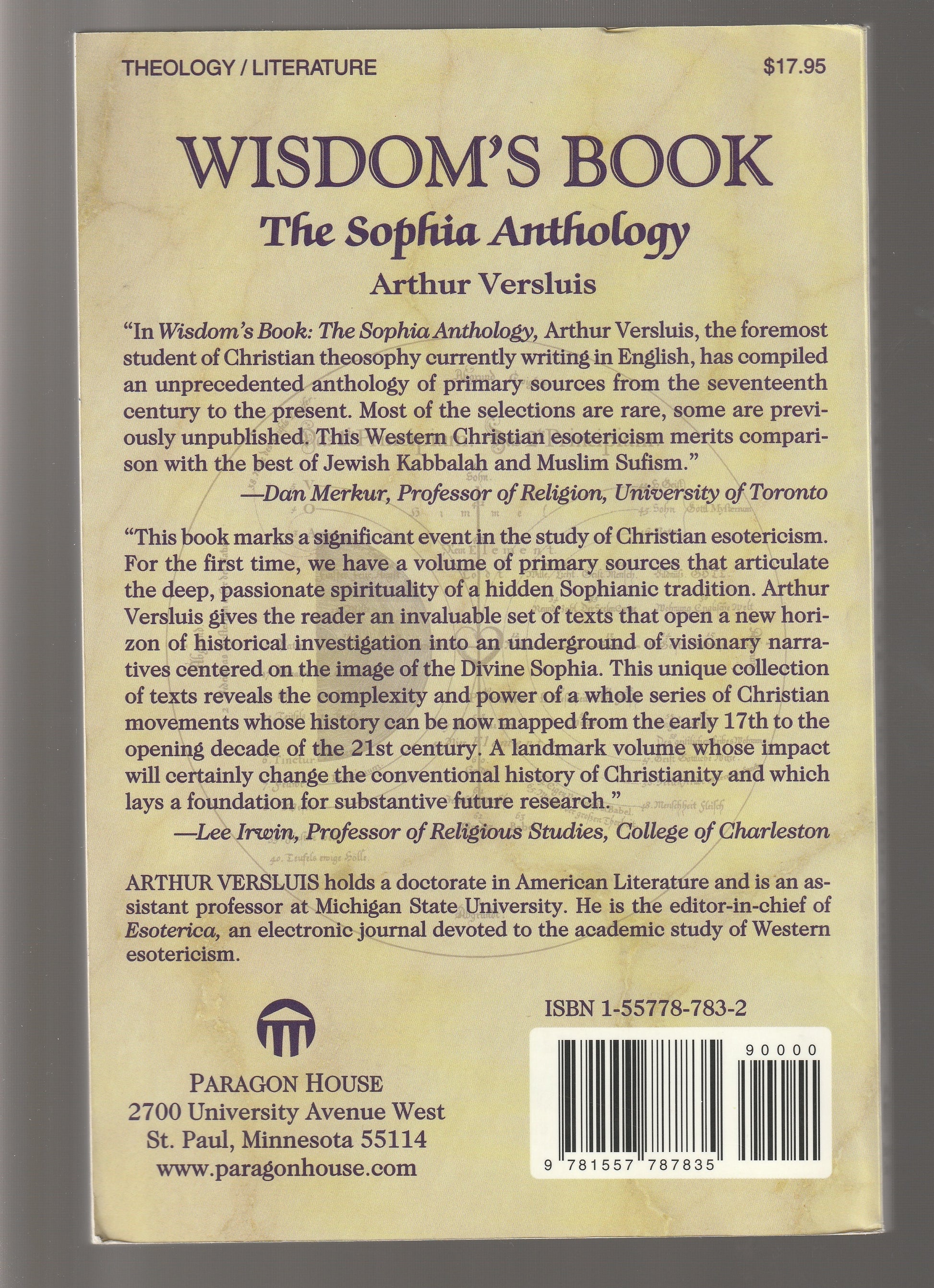Wisdom's Book, The Sophia Anthology Body Mind Spirit Christian Christian Mysticism metaphysical metaphysics paperback spiritual Spiritualism Spirituality theology used Books