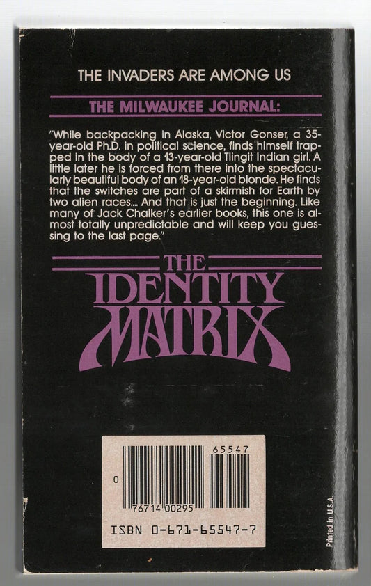 The Identity Matrix science fiction Science Fiction Fantasy used Books