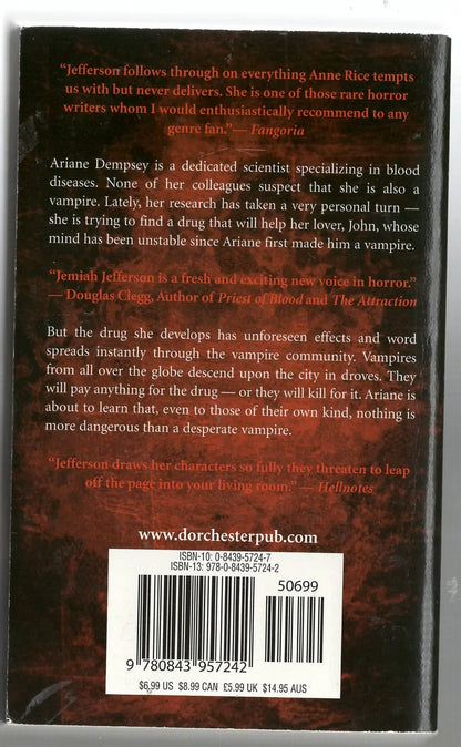 A Drop of Scarlet horror used Vampires Books