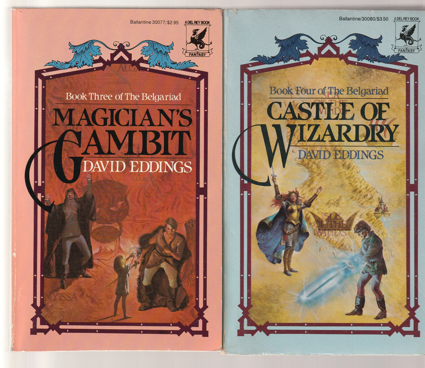 The Belgariad books 1 through 5 Epic Fantasy fantasy High Fantasy paperback Science Fiction Fantasy set used Vintage vintage fantasy vintage paperback ya Young Adult Books